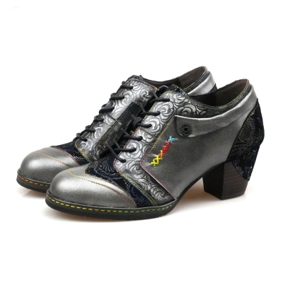 Vintage Handmade Leather Fashion Pumps