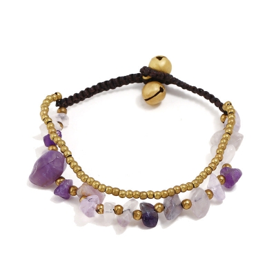 Vintage Hand Woven Beaded Double Bracelet