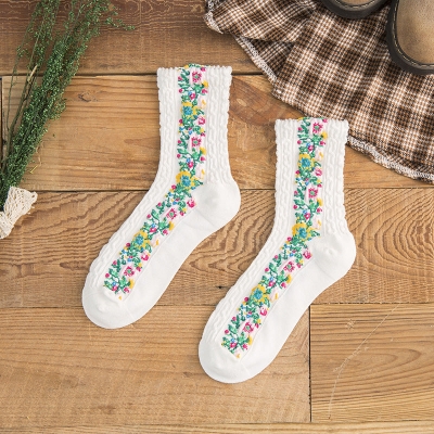 Women's Retro Floral Socks