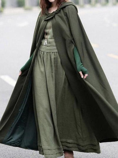 Retro Batwing-Sleeves Cape Tops