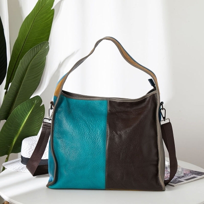 Vintage Leather Rubbed Cowhide Handbag