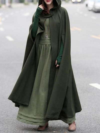Retro Batwing-Sleeves Cape Tops